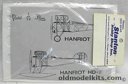 Classic Plane 1/72 Hanriot HD-1 or HD-2 plastic model kit